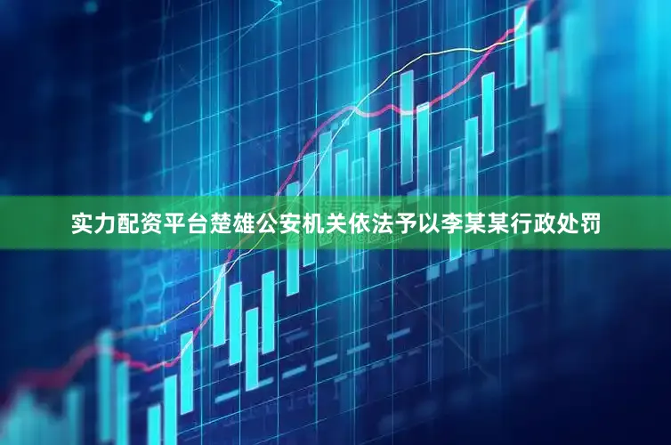 实力配资平台楚雄公安机关依法予以李某某行政处罚
